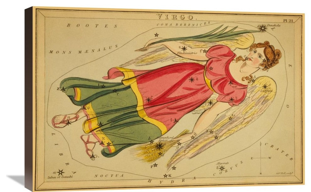 "Virgo, 1825" Stretched Canvas Giclee by Jehoshaphat Aspin, 30"x20"