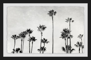 "Palm Trees in CA" Framed Painting Print, 24"x16"