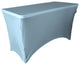 LA Linen Rectangular Spandex Table Cover, Blue Light, 48"x24"x30"