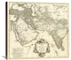 "Asia I, 1751" Canvas Giclee by Jean Baptiste Bourguignon Anville, 30"x28"