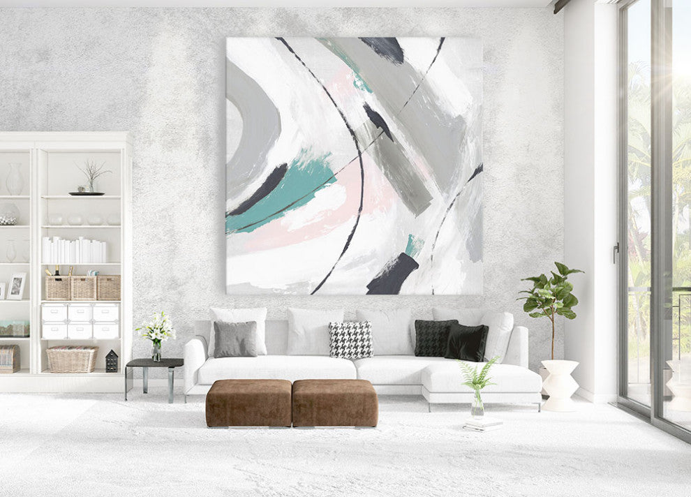 "Neutre II" Fine Art Giant Canvas Print, 54"x54"