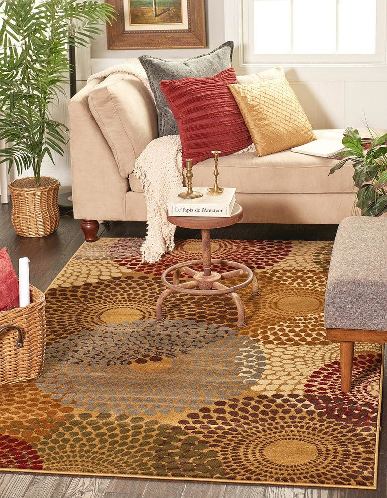 Unique Loom Beige Barista Java 2' 2 x 3' 0 Area Rug