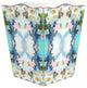 WB475-Park Avenue by Laura Park Wastepaper Basket, Scalloped Top and Wood Tissue Box Cover