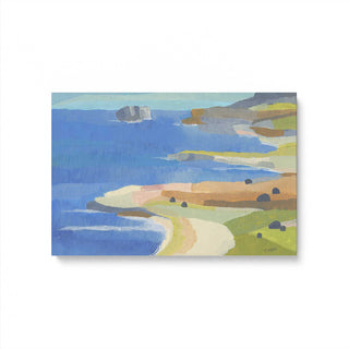"Irish Coastal Whimsy" - Seaside Charm Canvas Art