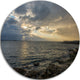 Cloudy Australian Seashore In Sydney, Seashore Round Wall Art, 11"