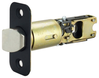 Design House 779314 2-Way Adjustable Round Corner Passage Latch - Matte Black