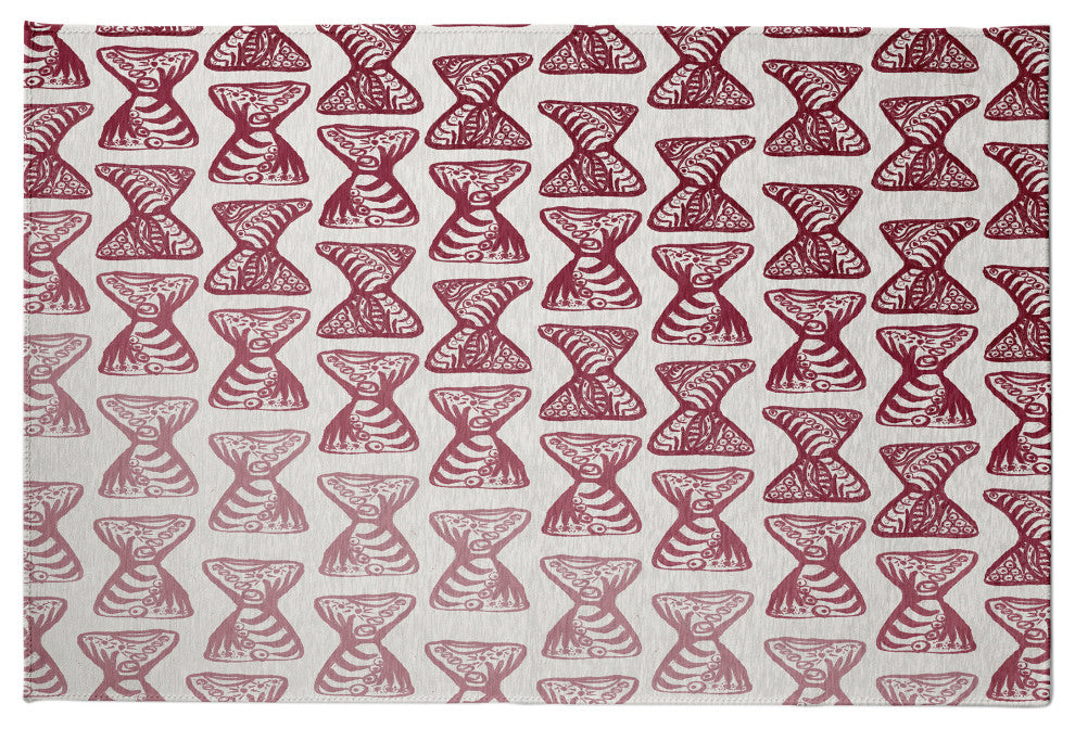 Ombre Bongo Rug, Red, 5'x7'