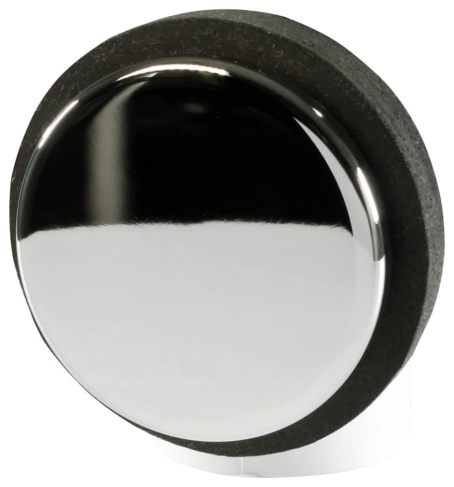 Illusionary Overflow 12" & 4" Sch. 40 PVC Bath Waste and Overflow Tip-Toe, Polished Nickel
