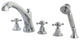 Kingston Brass Roman Tub Faucet With Hand Shower, Polished Chrome