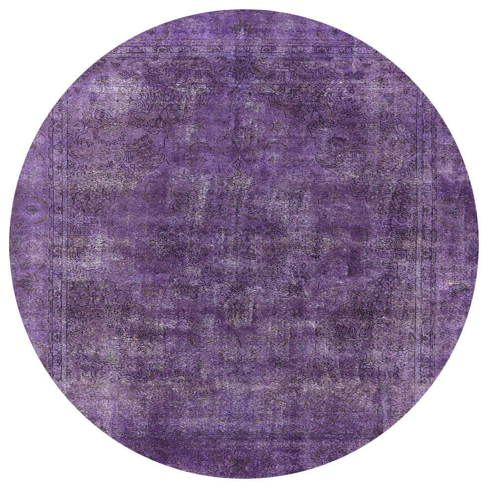Ahgly Company Indoor Round Mid-Century Modern Area Rugs, 3' Round