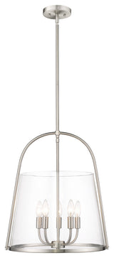 Z-LITE 5-Light Pendant, Brushed Nickel