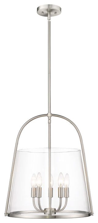 Z-LITE 5-Light Pendant, Brushed Nickel