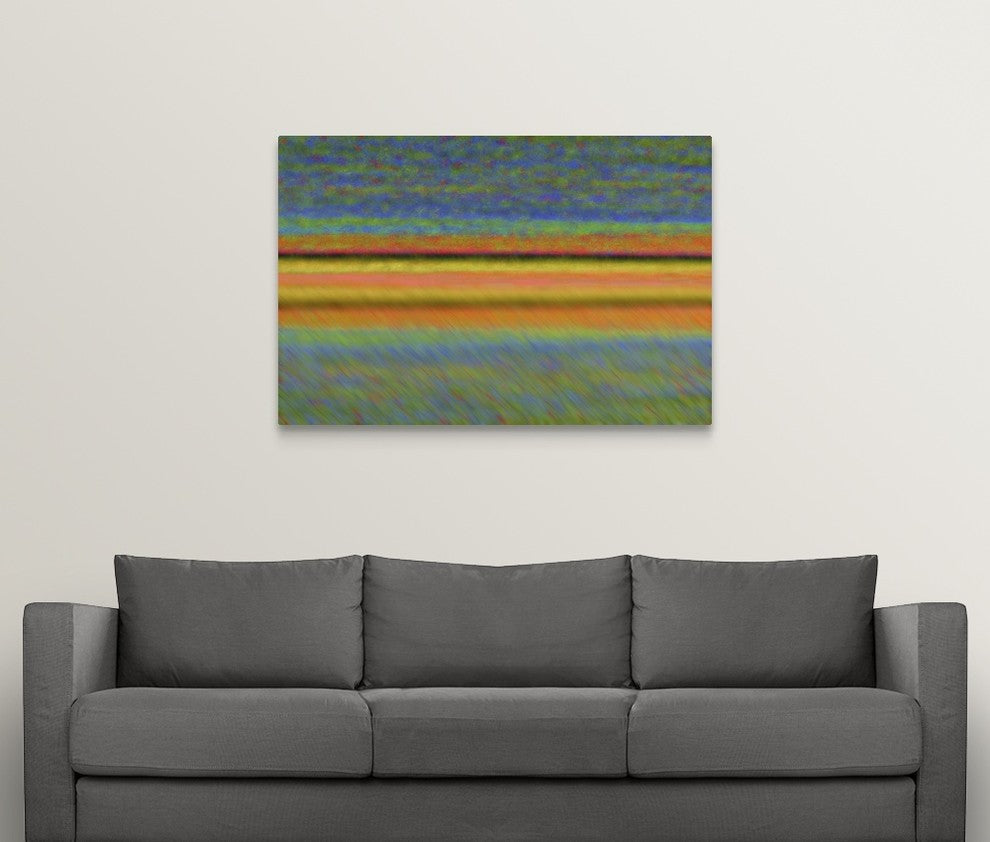 "Abstract Lines" Wrapped Canvas Art Print, 48"x32"x1.5"