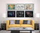 Greece Vintage Vivid Sepia Map Canvas, 28"x37"