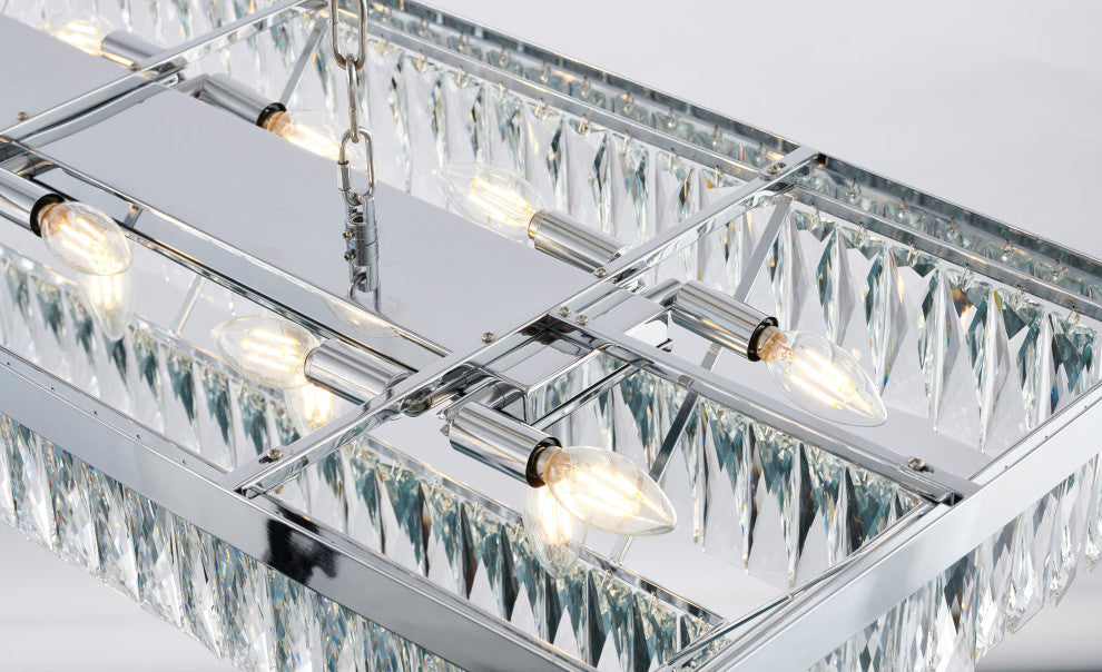 Bethel International OC47C48CH 17-Light Chandelier, Chrome