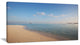 "Serene Maldives Beach With Plain Sky" Seascape Art Canvas, 40"x20"