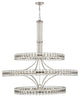 Crystorama CLO-8000-BN, 24 Light Chandelier, Brushed Nickel
