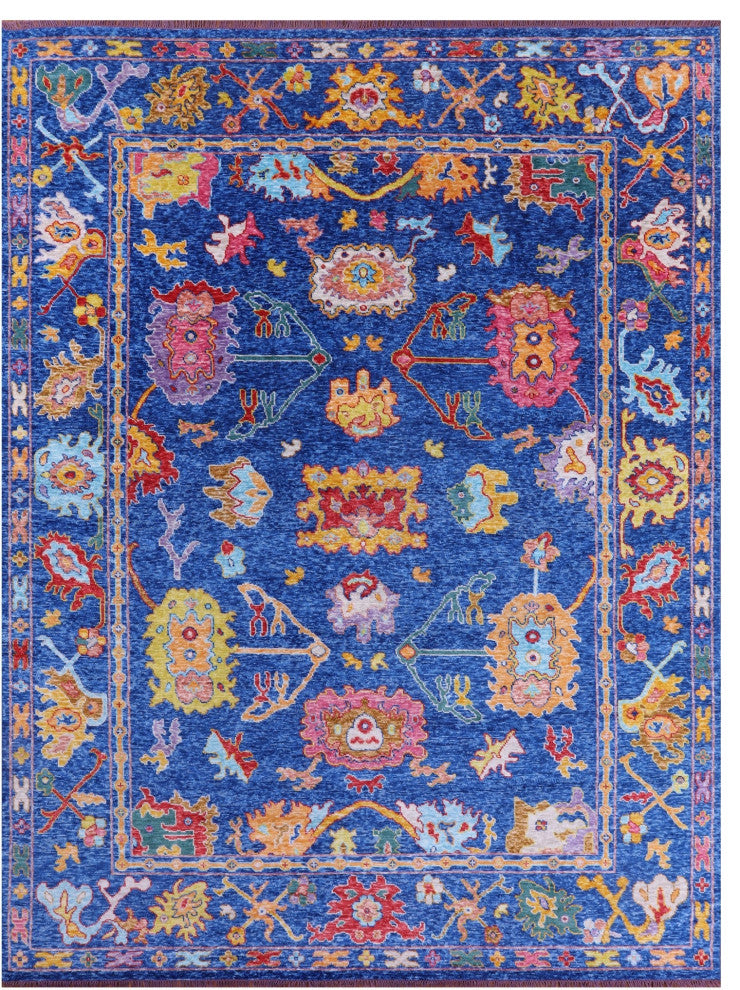 Turkish Oushak Handmade Rug 10' 4" X 14' 0" - Q14774