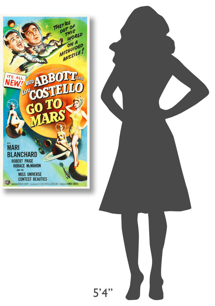"Abbott & Costello - Go To Mars" Canvas by Hollywood Photo Archive, 20x40"