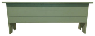 Wooden Storage Bench, Sage