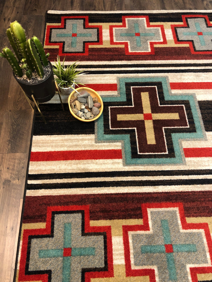 Cross Roads, Black, 8' Round