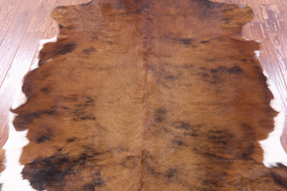 6' 10" X 6' 1" Natural Cowhide Rug C1805