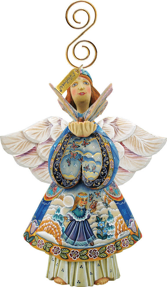 Blissing Angel Scenic, Decorative Ornament