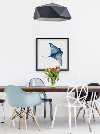 "Wild Stingray" Framed Painting Print, 18x18