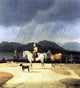 Wilhelm Von Kobell Riders at the Tegernsee, 20"x25" Gallery Wrapped Canvas