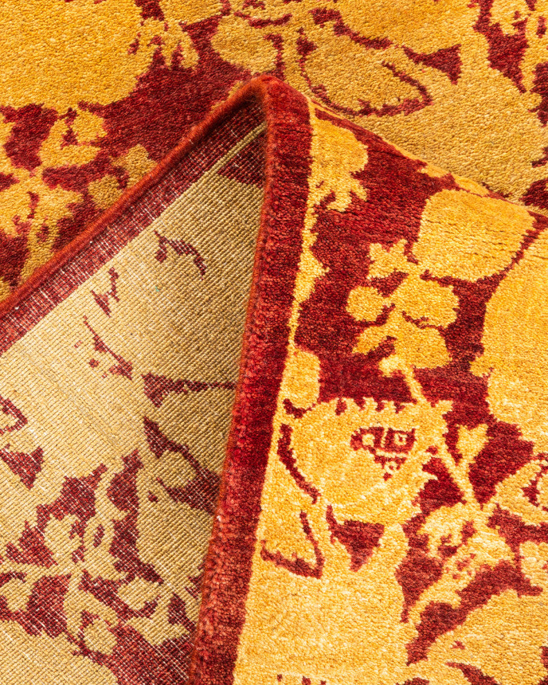 Esin One-of-a-Kind Hand-Knotted Area Rug Red, 2'8"x6'1"