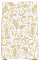 18"x30" Aurora Floral Print Kitchen Towel, Yellow