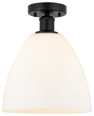Innovations 616-1F-BK-GBD-91 1 Light Semi-Flush Mount, Matte Black
