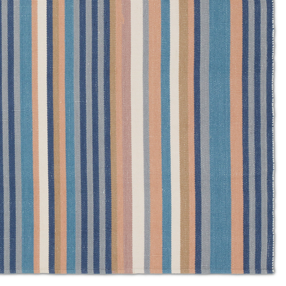 Vibe by Jaipur Living Sergio Handmade Striped Blue/Cream Area Rug 5'X8'