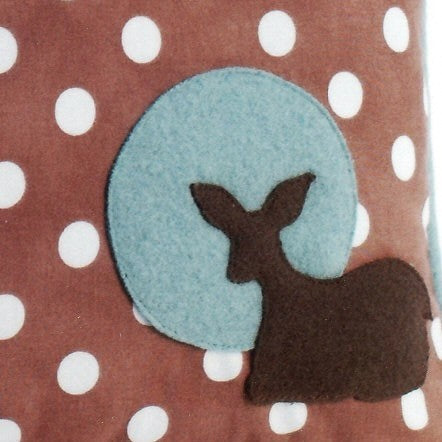 Pillow Decor - Fawn Polka Dot Decorative Throw Pillow