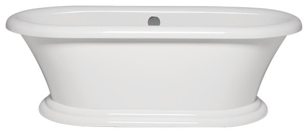Malibu Biloxi Oval Soaking Bathtub 66x35x25 Biscuit