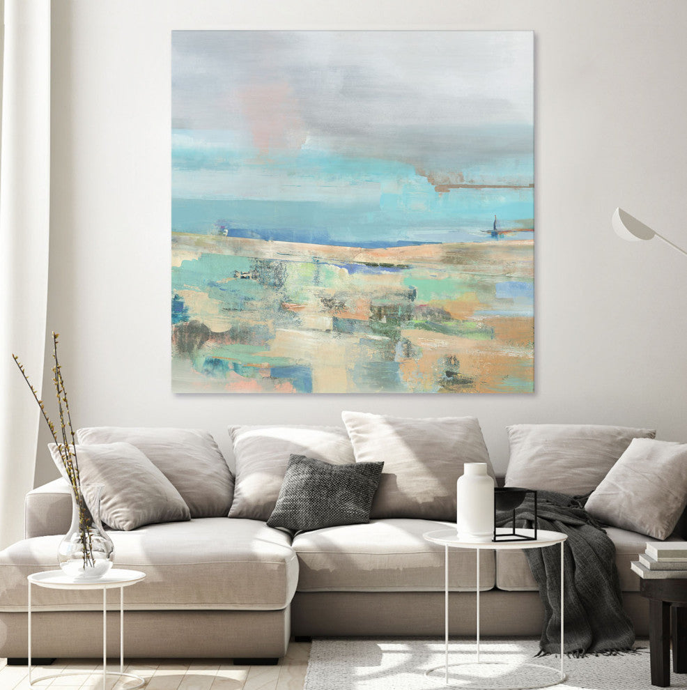 Low Tide I - 72 x 72 by Nancy Ngo