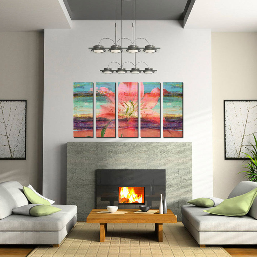 Painted Petals IX Canvas Art 5-Piece Set
