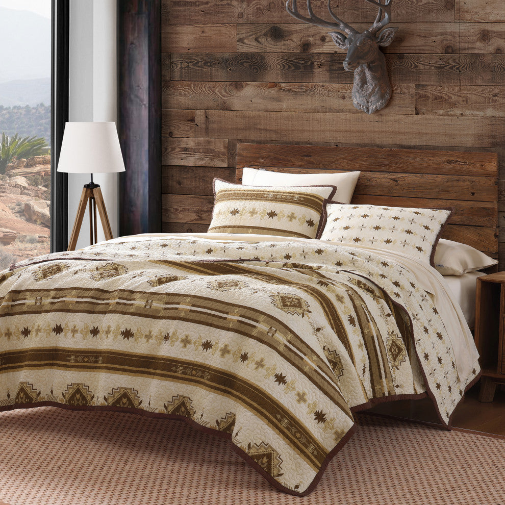 Dakota Reversible Quilt Set, 3 Piece, King