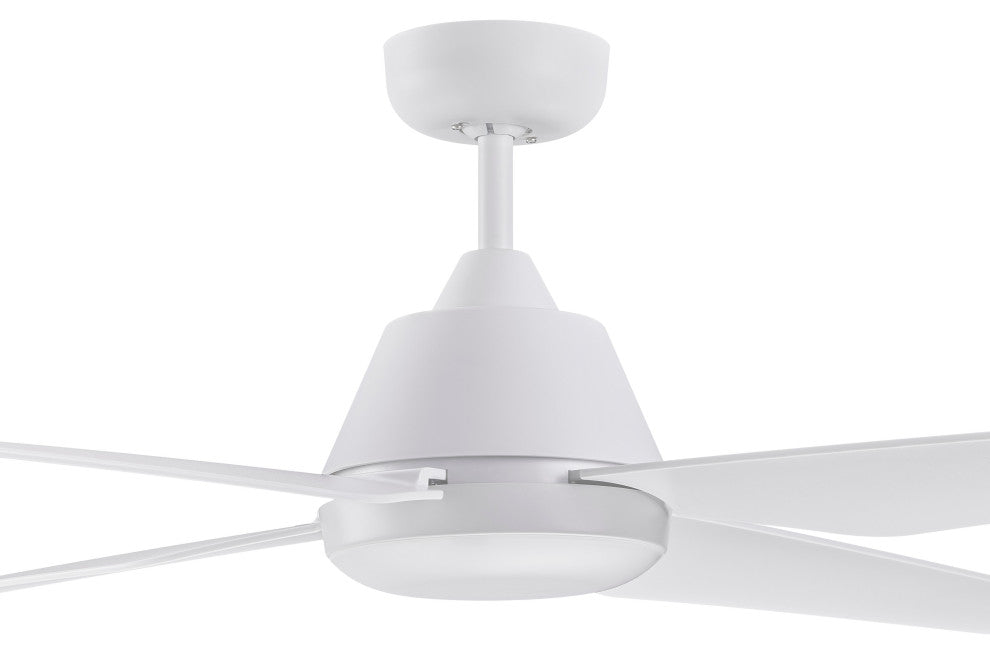 Lucci Air Aria 132-cm LED Light with Remote Ceiling Fan, White