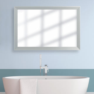 LaRue Framed Wall Mirror, Chrome, 36" X 36"