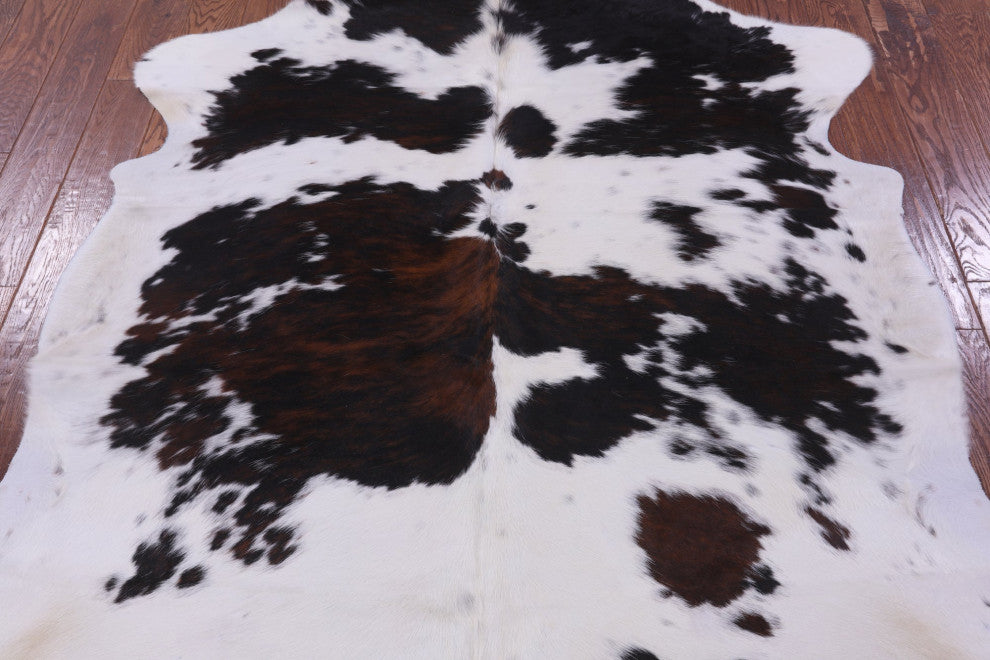 Tricolor Natural Cowhide Rug 6' 9" X 5' 11" C2351