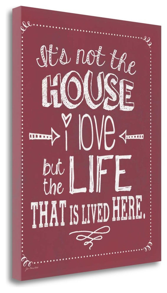 "Not The House - Winterberry" By Jo Moulton, Giclee Print on Gallery Wrap Canvas