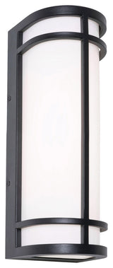 Crain 16" LED Outdoor Sconce, Black
