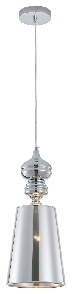 Bethel International ONE02P5CH 1-Light Pendant, Polished Chrome