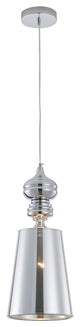 Bethel International ONE02P5CH 1-Light Pendant, Polished Chrome