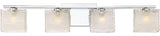 Westcap 4-Light Bath Vanity, Polished Chrome