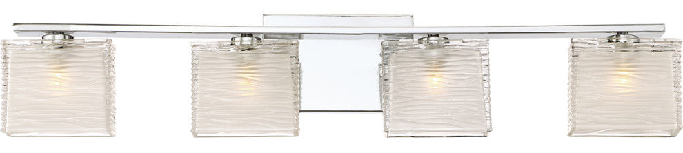 Westcap 4-Light Bath Vanity, Polished Chrome