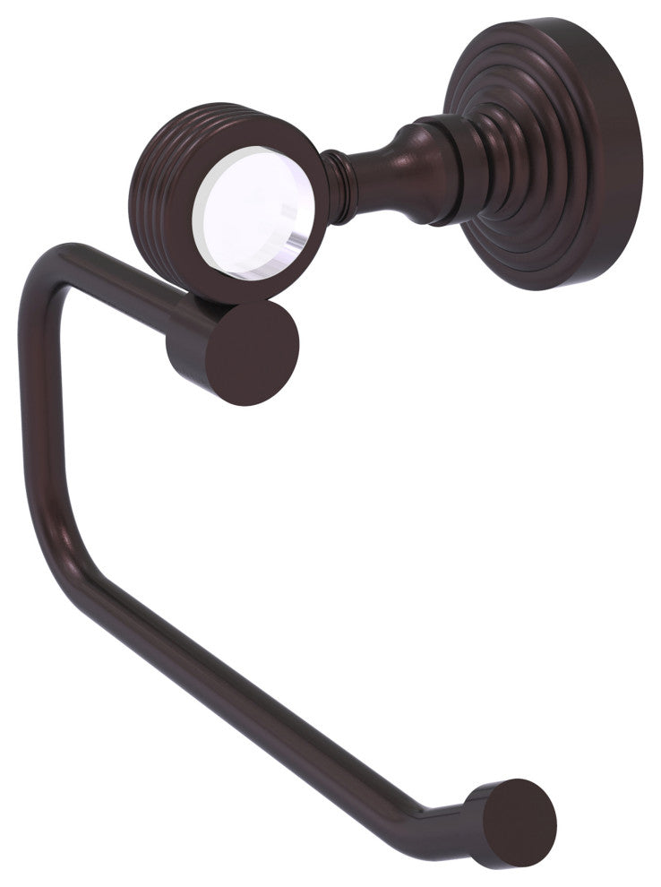 Pacific Grove Euro Style Groovy Toilet Tissue Holder, Antique Bronze