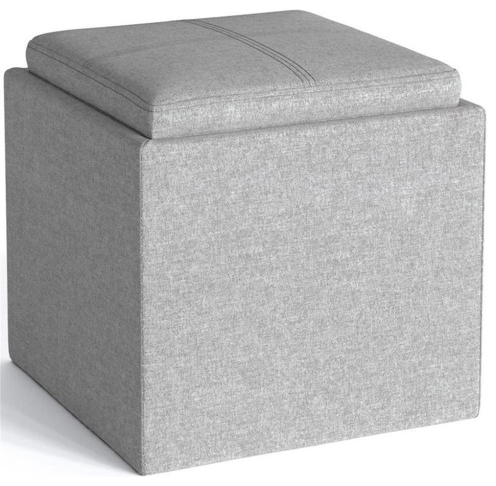 Rockwood Cube Storage Ottoman With Tray