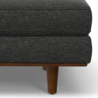 Morrison Ottoman, Charcoal Grey, 33"